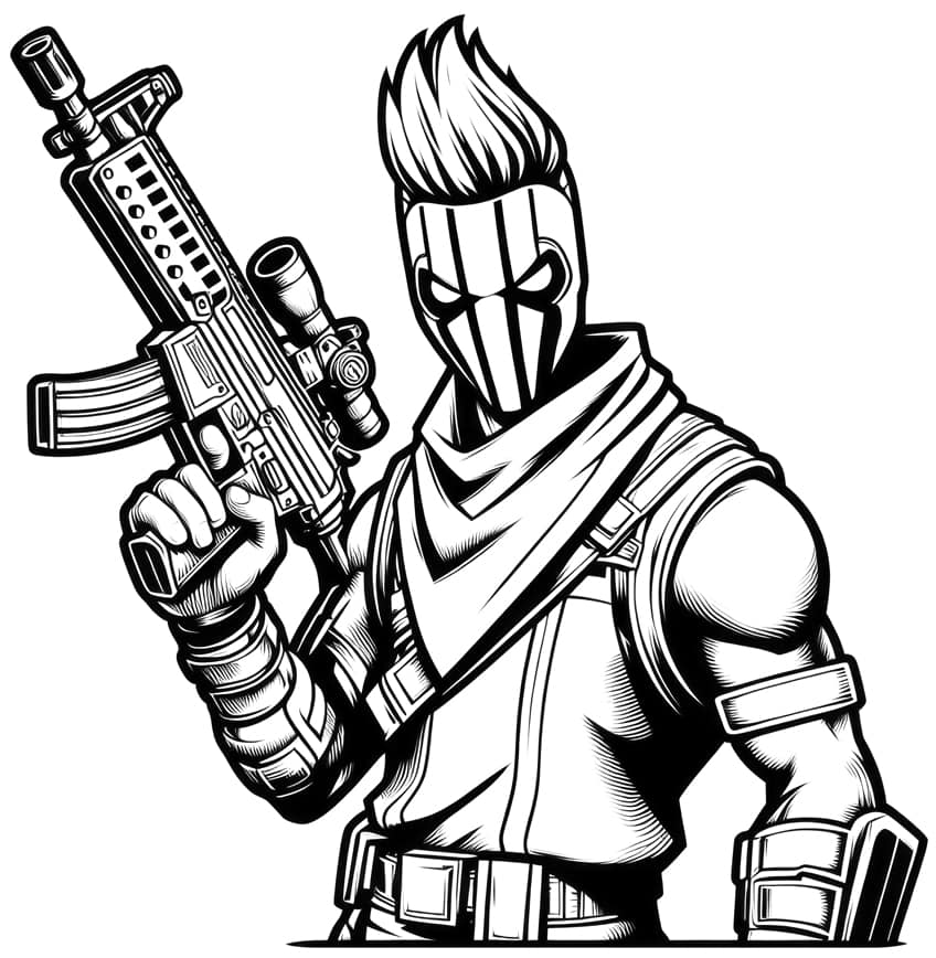 fortnite coloring page 08