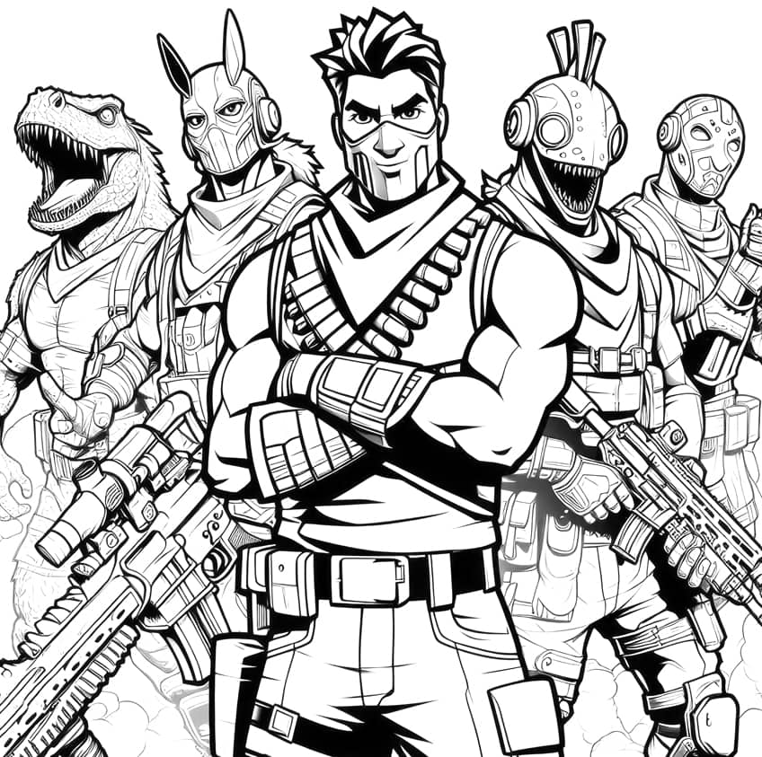fortnite coloring page 10