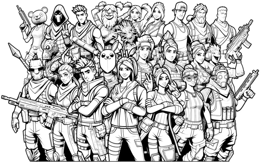 fortnite coloring page 17