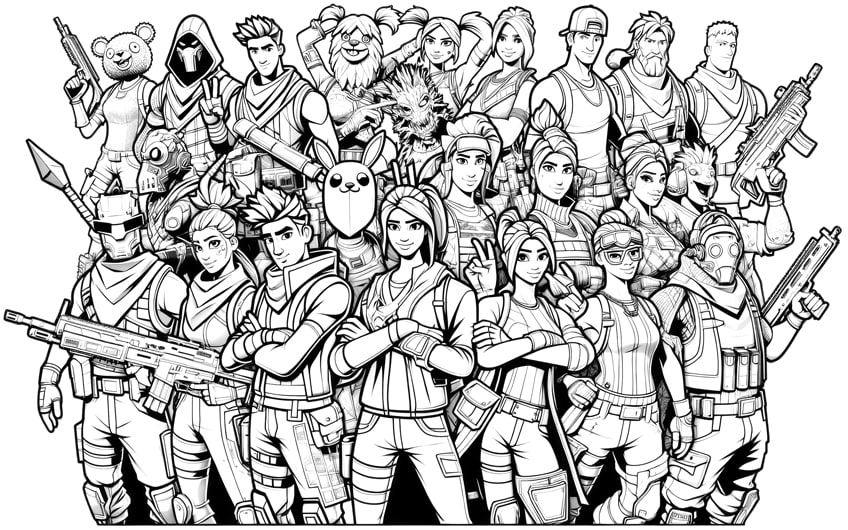 Fortnite Coloring Pages Pdf Fortnite Coloring Pages Pdf
