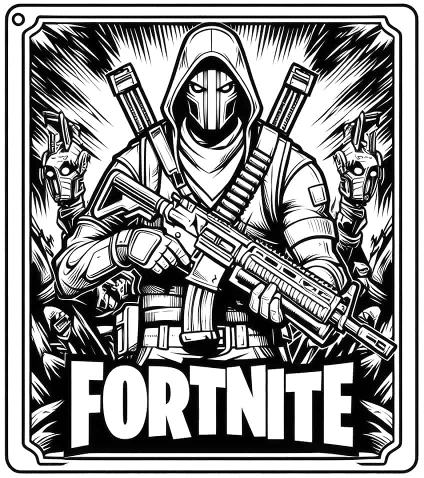 fortnite coloring page 24
