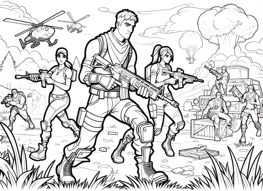 fortnite coloring page 36