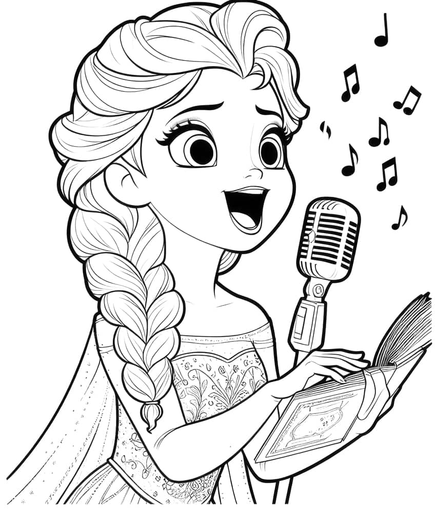 frozen coloring page 01