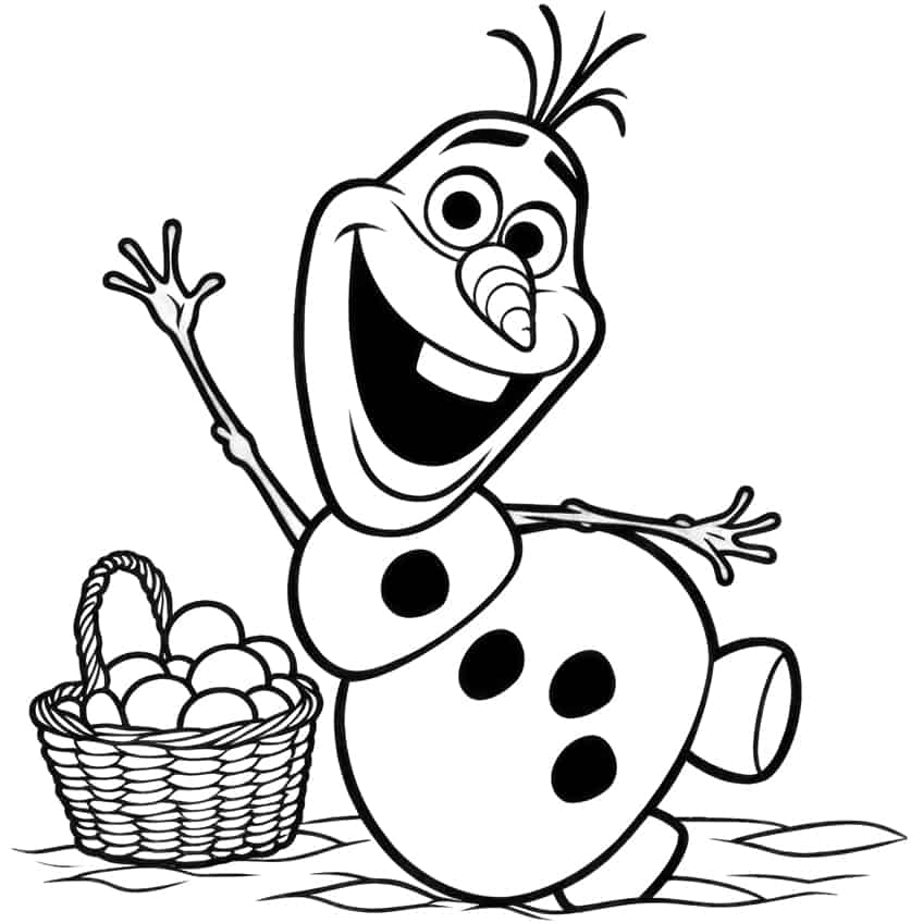 frozen coloring page 04