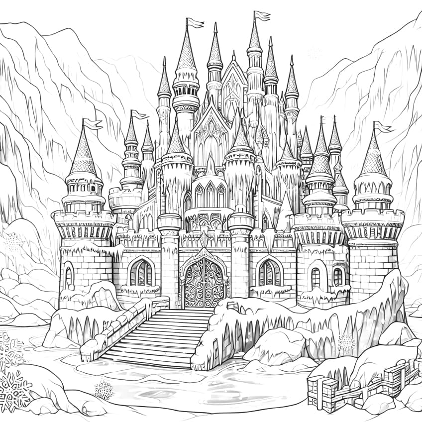 frozen coloring page 13