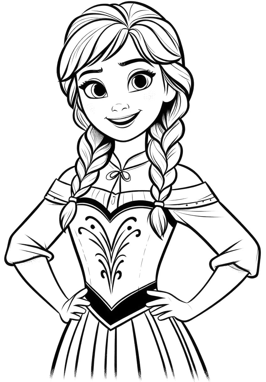 frozen coloring page 20