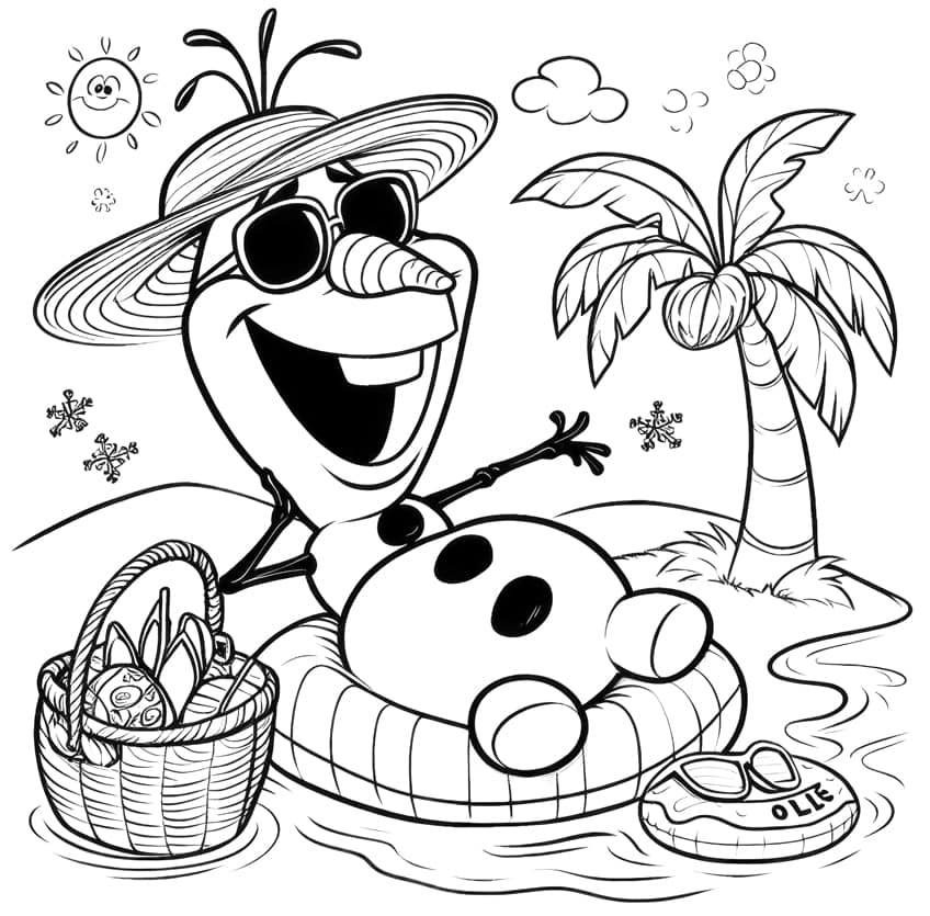 frozen coloring page 29