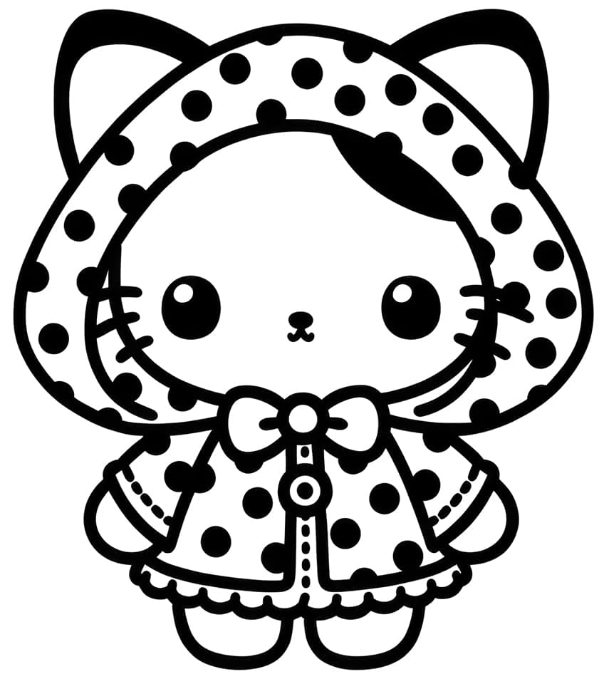 hello kitty coloring page 35