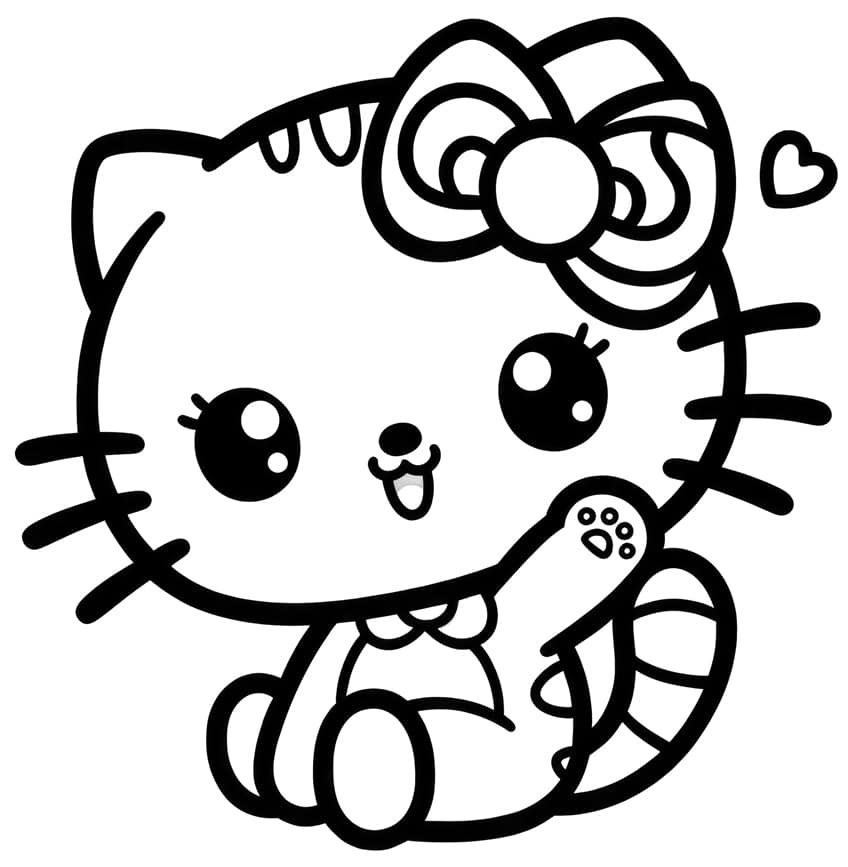 hello kitty coloring page 36