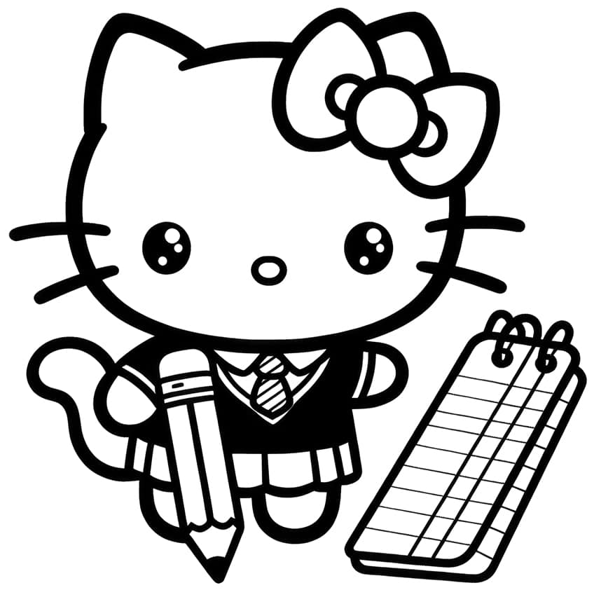 hello kitty coloring page 39