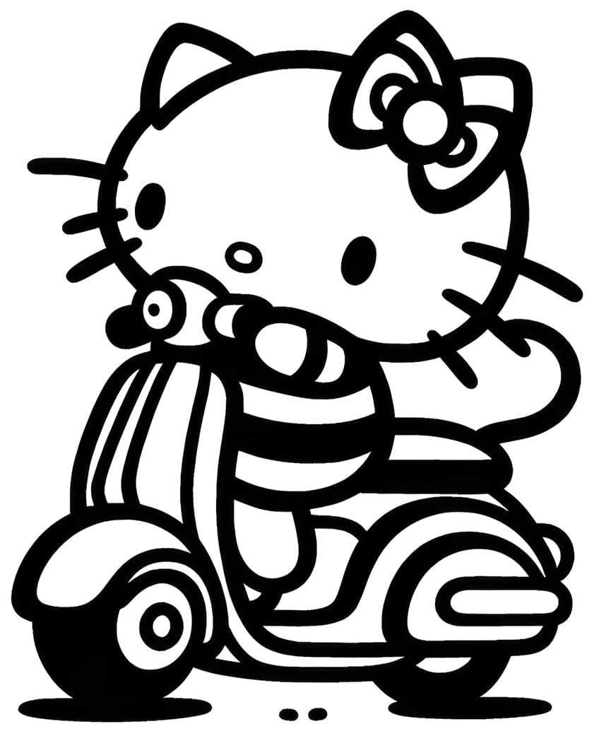 hello kitty coloring page 41