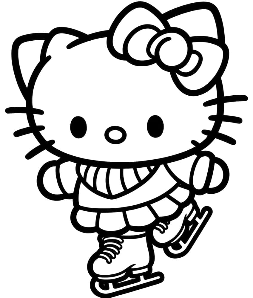 hello kitty coloring page 42