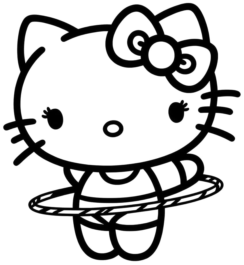 hello kitty coloring page 45