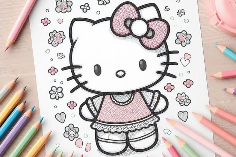 Hello Kitty Coloring Pages – 56 Cute Coloring Sheets