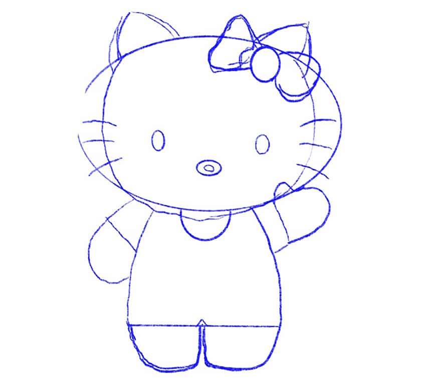 hello kitty drawing 10