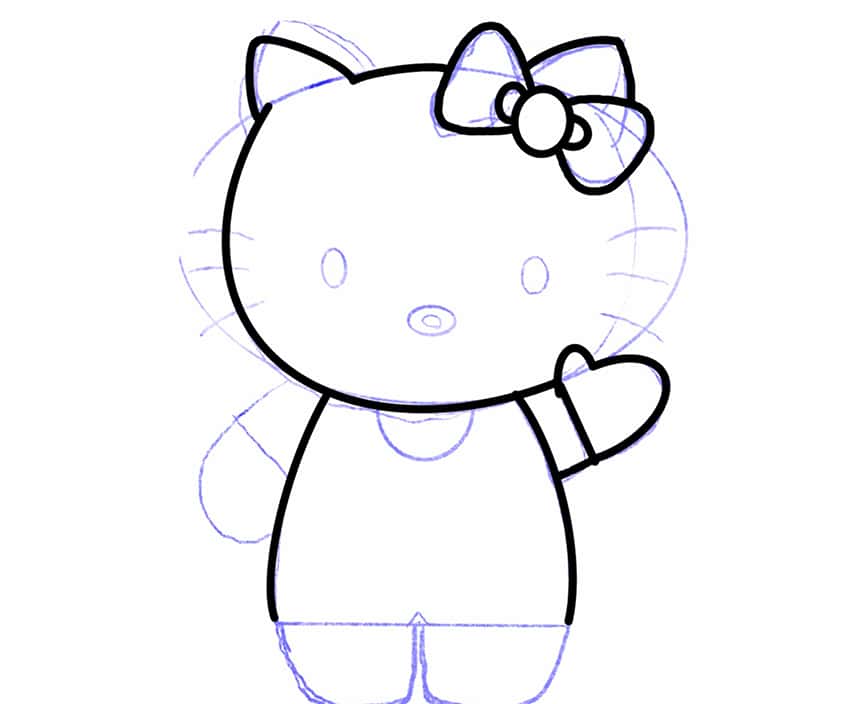 hello kitty drawing 15