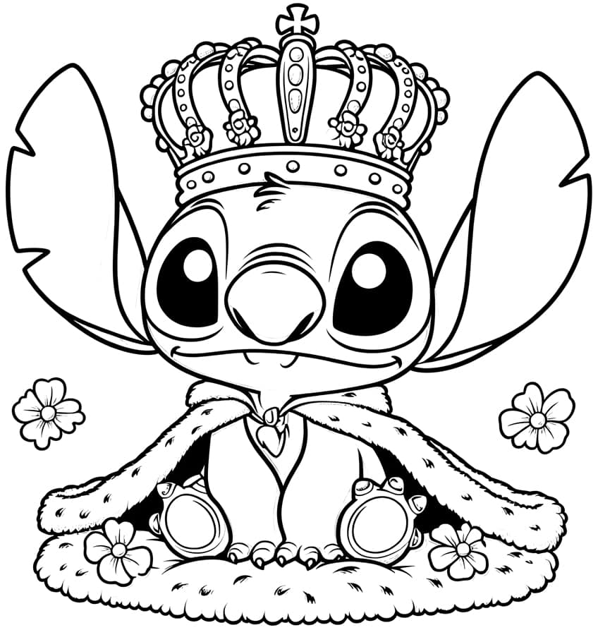 Lilo and Stitch coloring page 10
