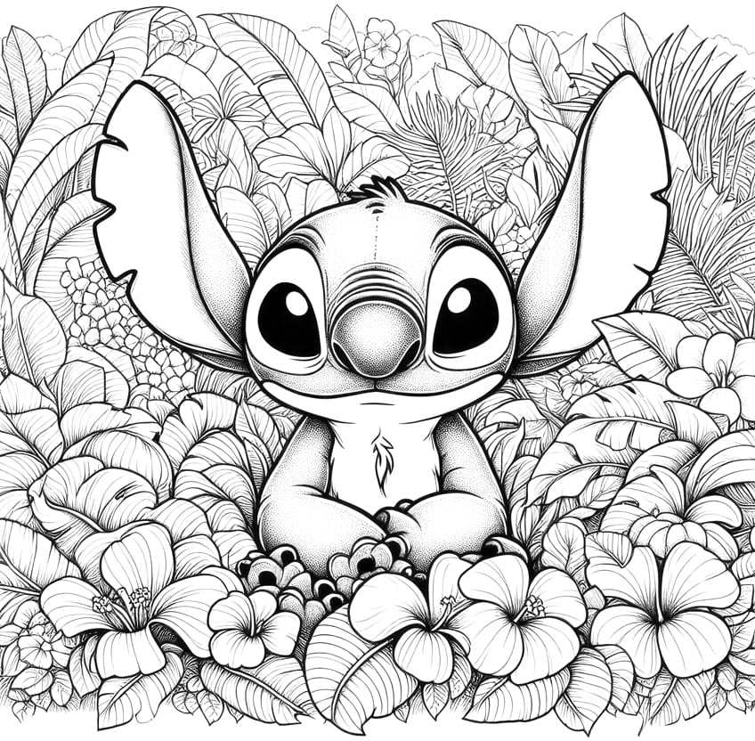 Lilo and Stitch coloring page 11
