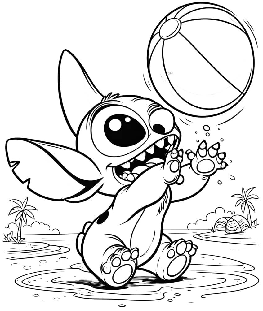 Lilo and Stitch coloring page 15