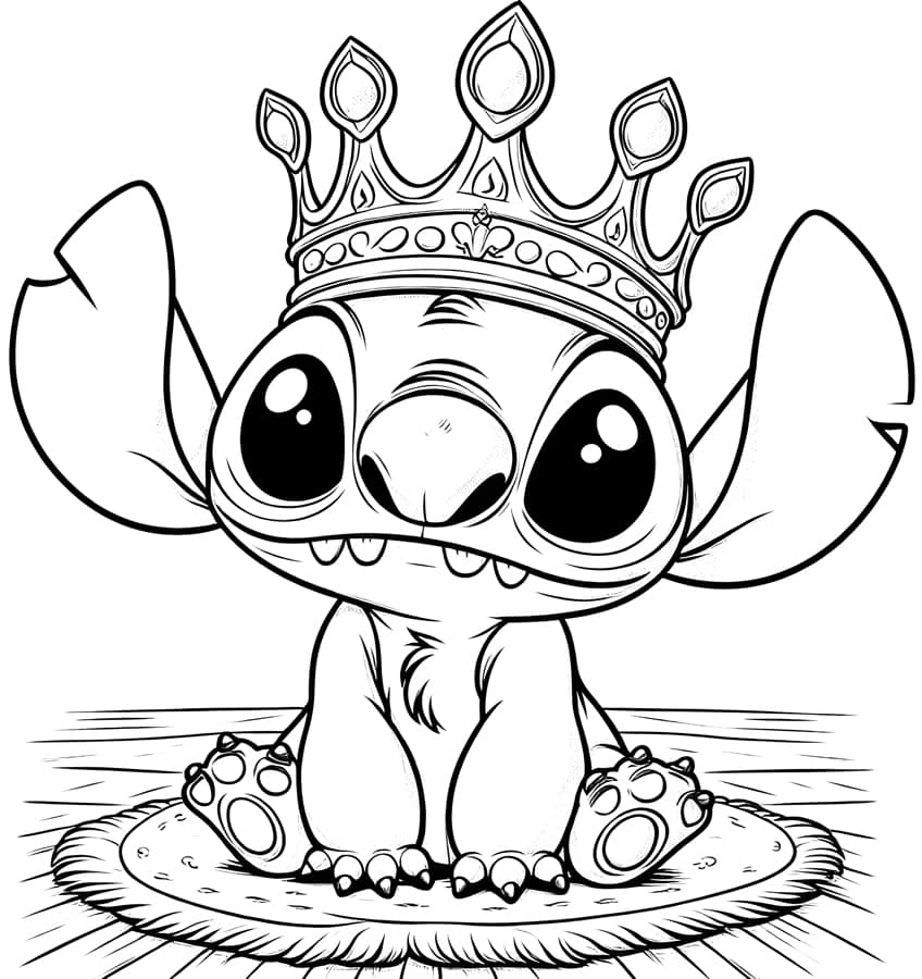Lilo and Stitch coloring page 16