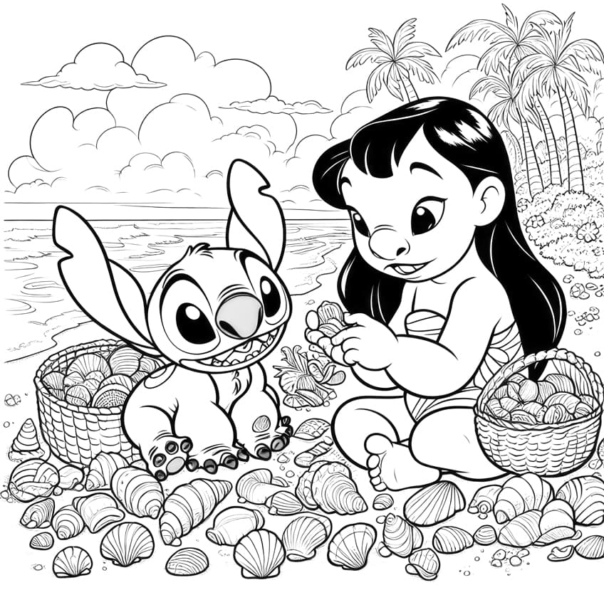 Lilo and Stitch coloring page 21