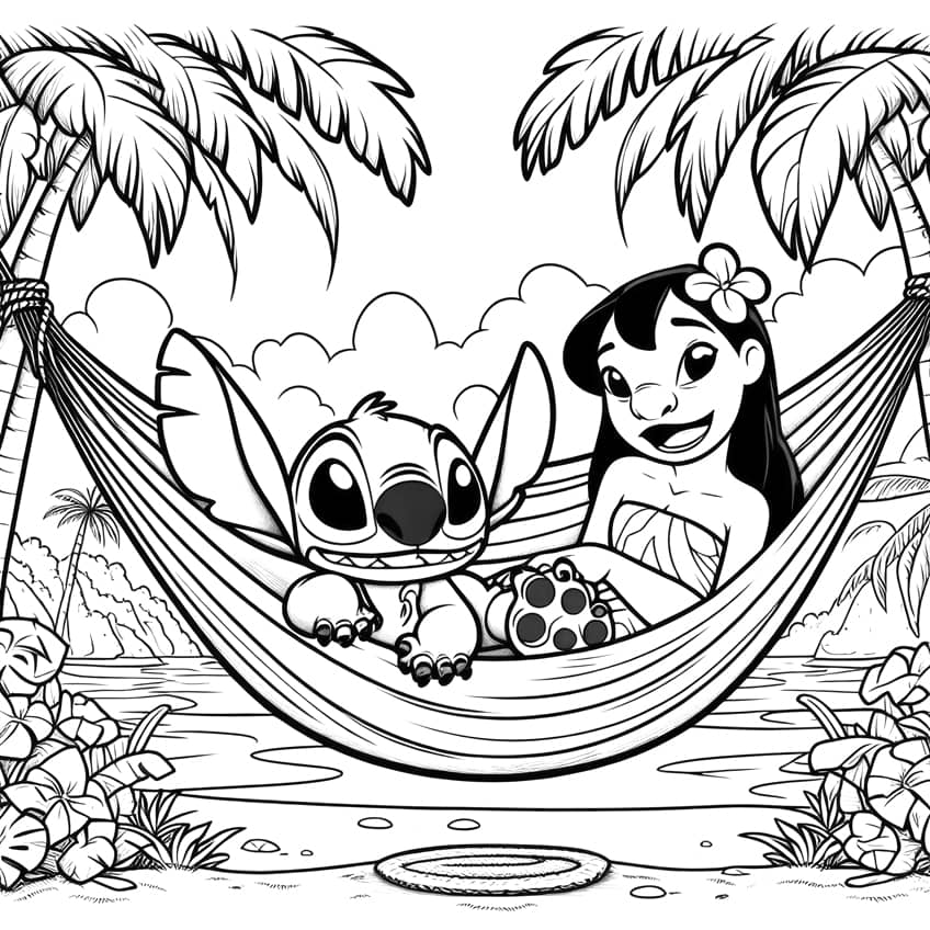 Lilo and Stitch coloring page 25