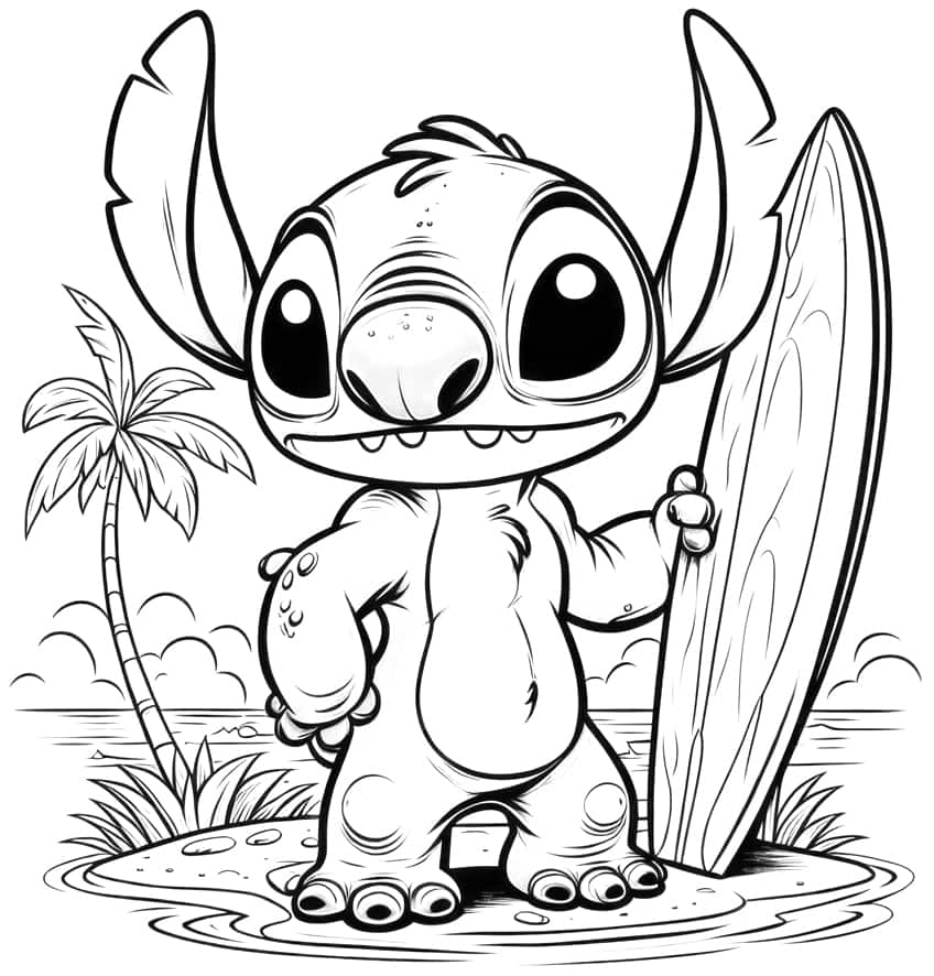 Lilo and Stitch coloring page 26