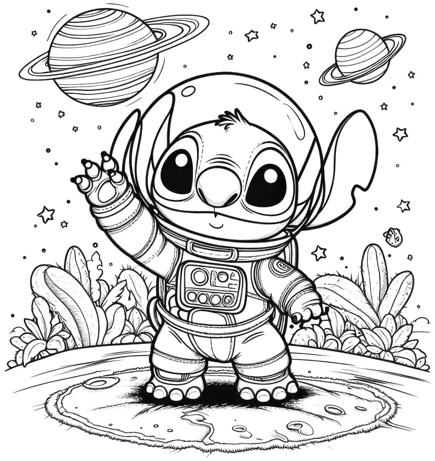 Lilo and Stitch coloring page 27
