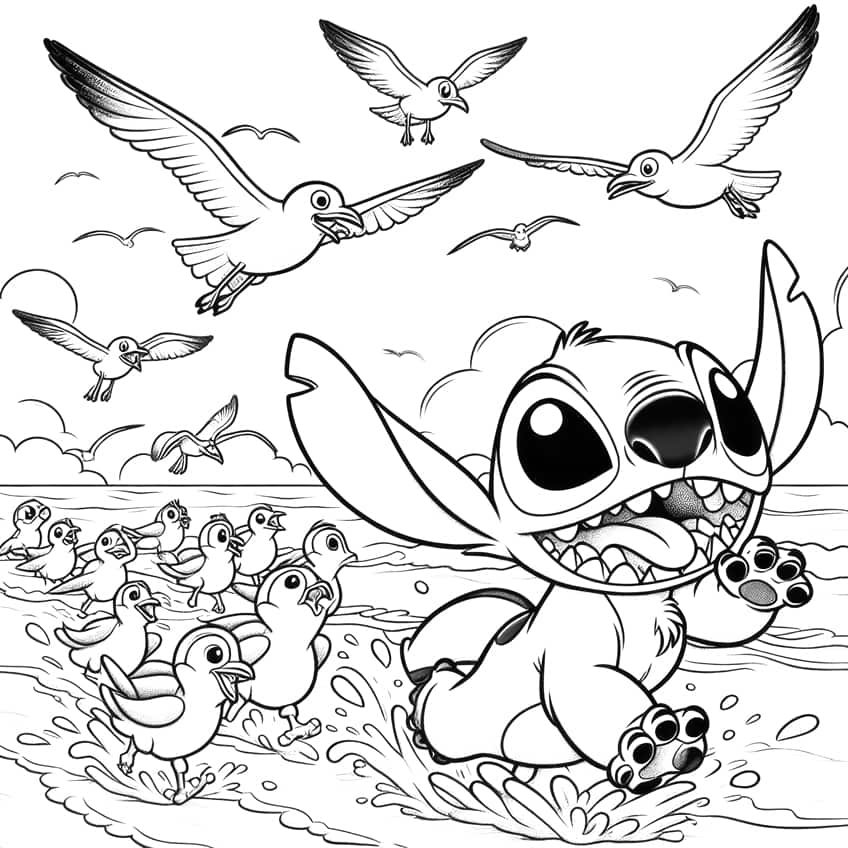 Lilo and Stitch coloring page 28