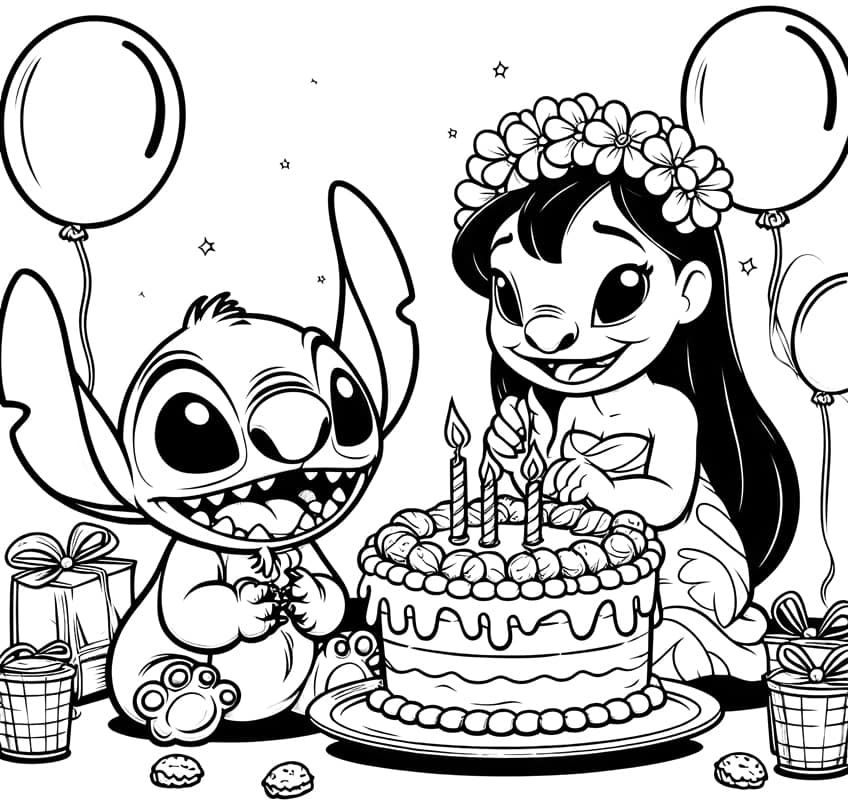 Lilo and Stitch coloring page 29