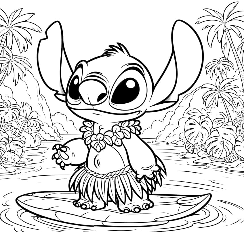 Lilo and Stitch coloring page 40