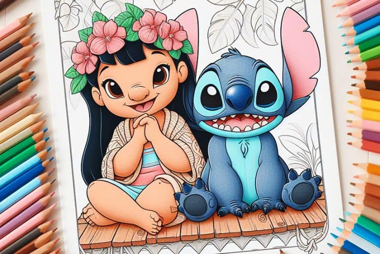 Lilo and Stitch Coloring Pages – 43 Brand New Coloring Sheets