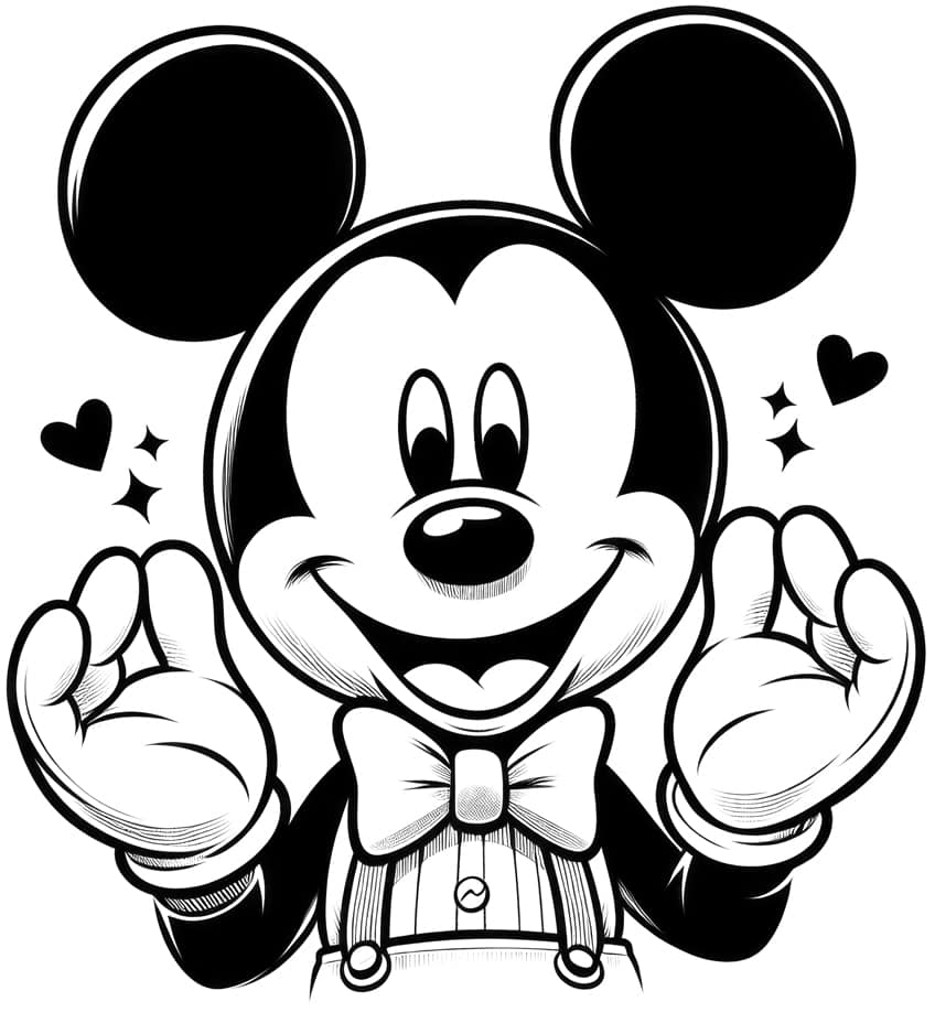 mickey mouse coloring page 01
