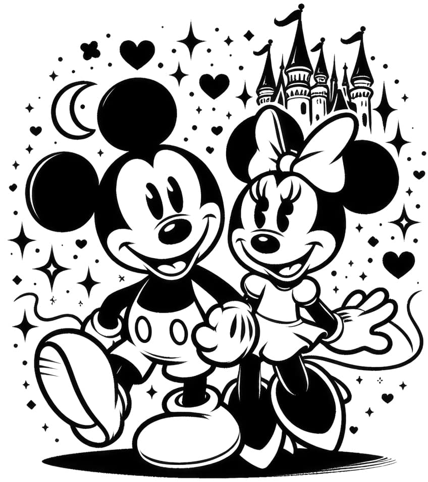 mickey mouse coloring page 09