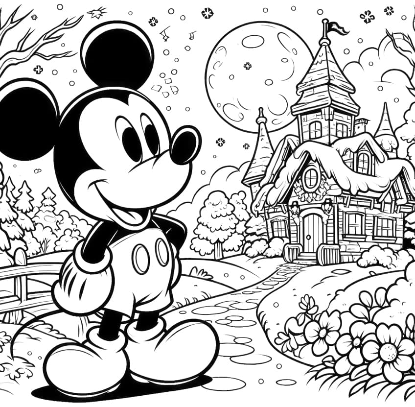 mickey mouse coloring page 11