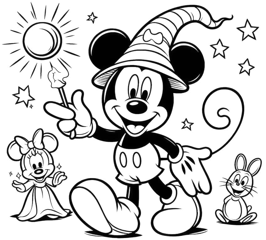 mickey mouse coloring page 13