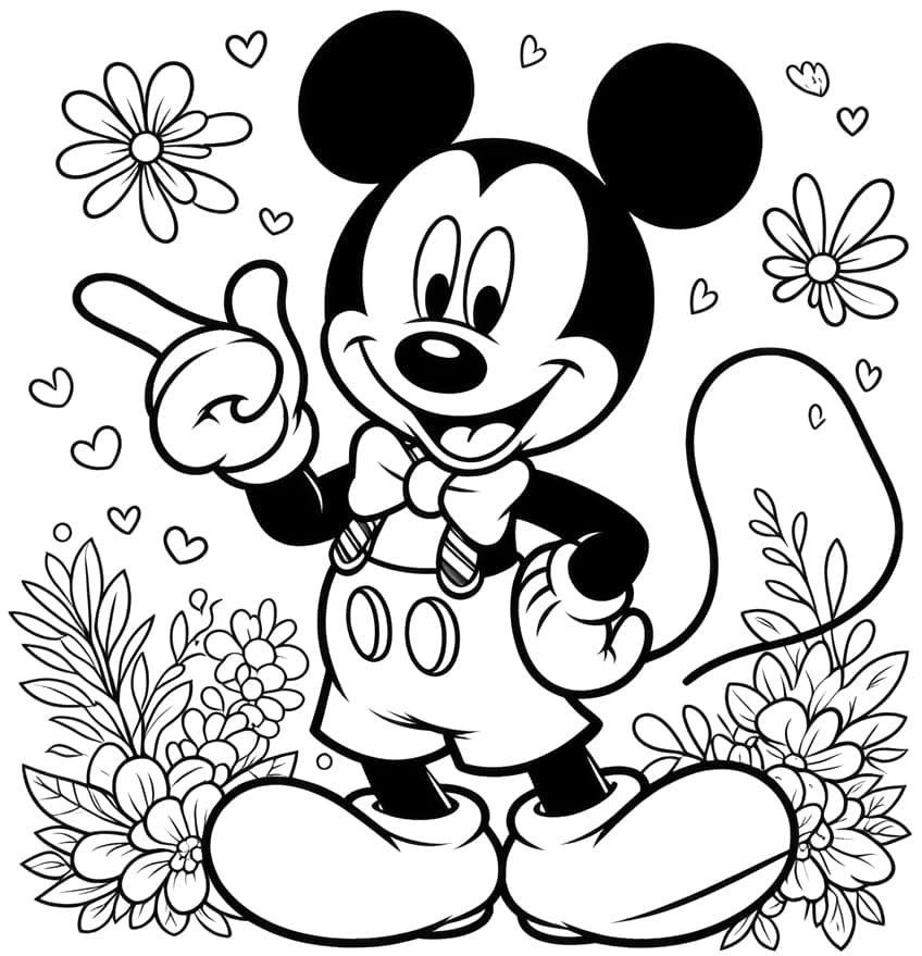 mickey mouse coloring page 24
