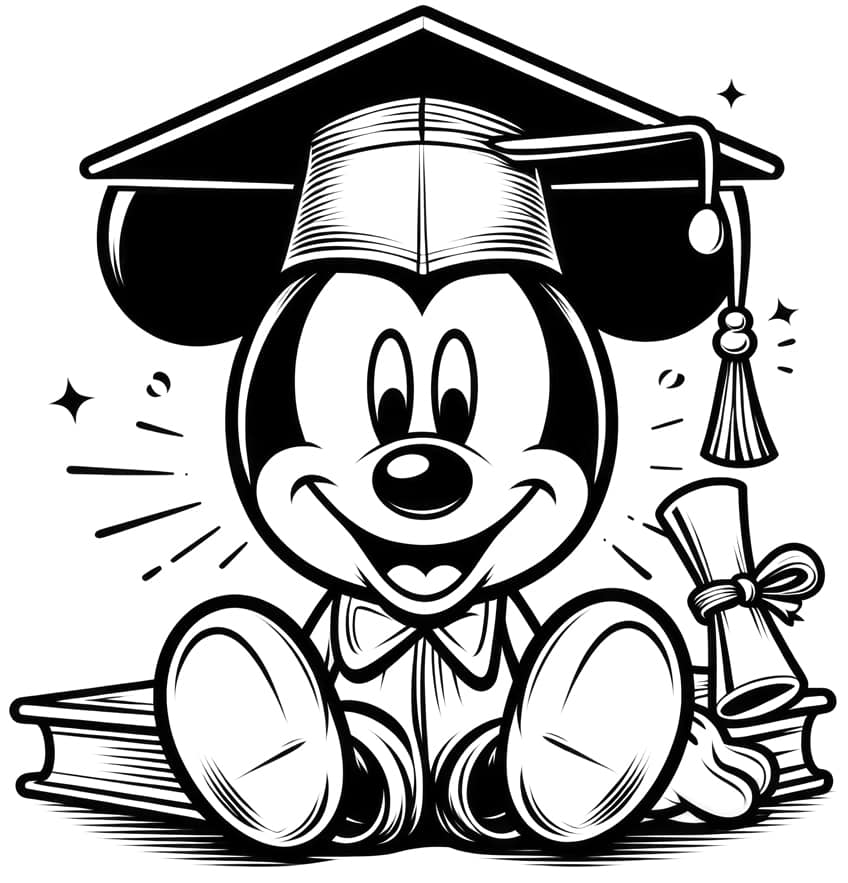 mickey mouse coloring page 28