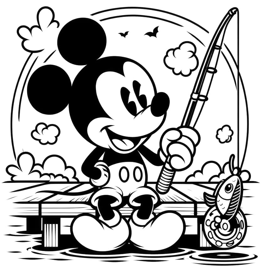 mickey mouse coloring page 36