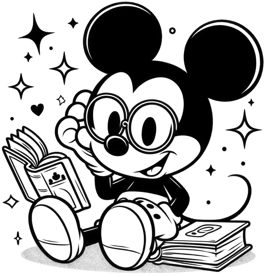 mickey mouse coloring page 37