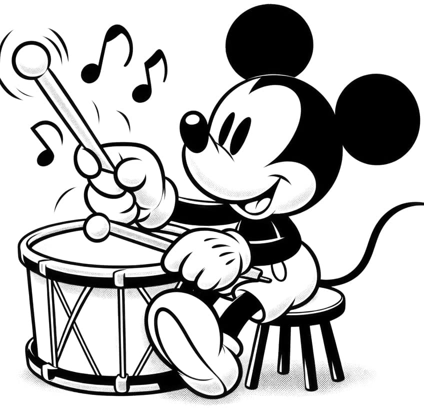 mickey mouse coloring page 38