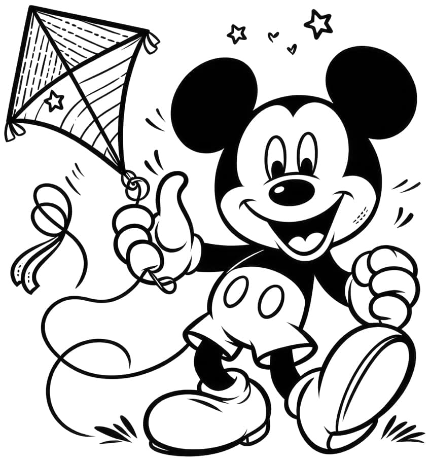 mickey mouse coloring page 40