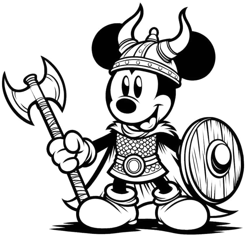 mickey mouse coloring page 45