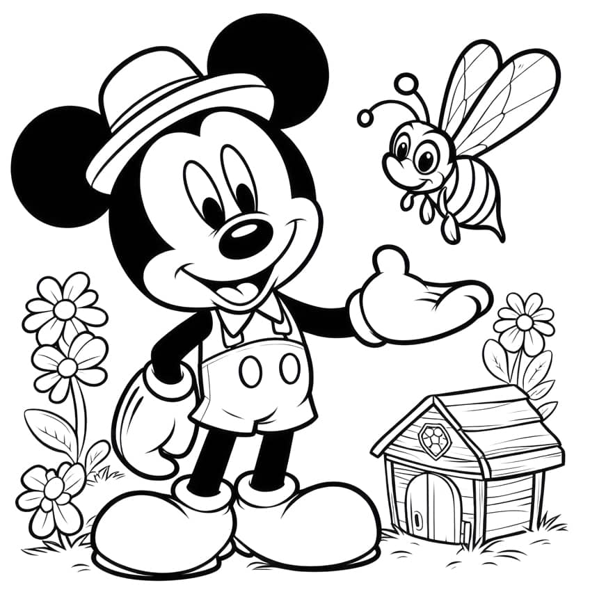 mickey mouse coloring page 46