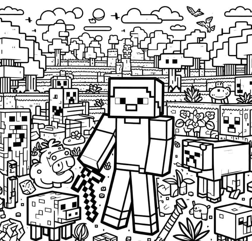 Minecraft Coloring Pages 51 Exciting Coloring Sheets Minecraft Coloring Pages 51 Exciting Coloring Sheets