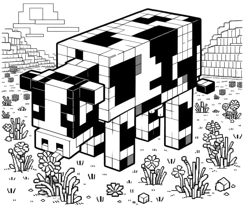 minecraft coloring page 26