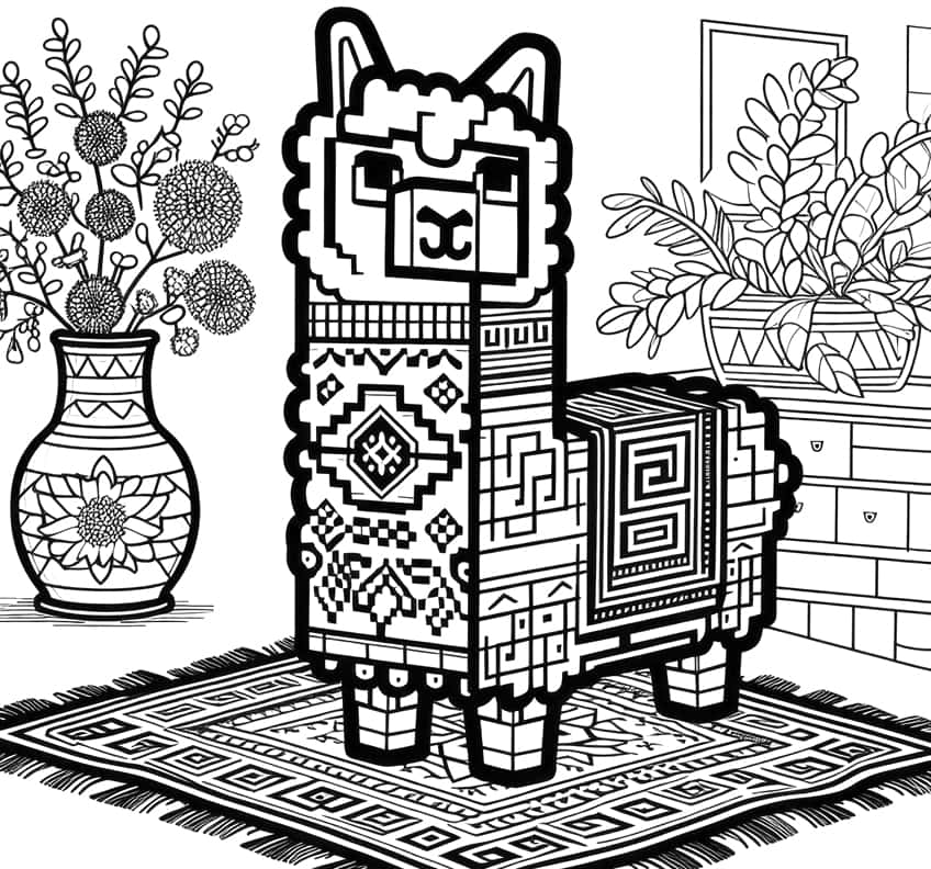 minecraft coloring page 28