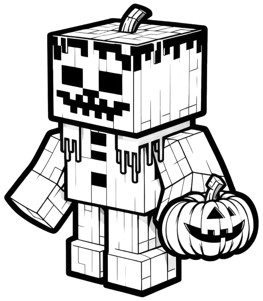 minecraft coloring page 29