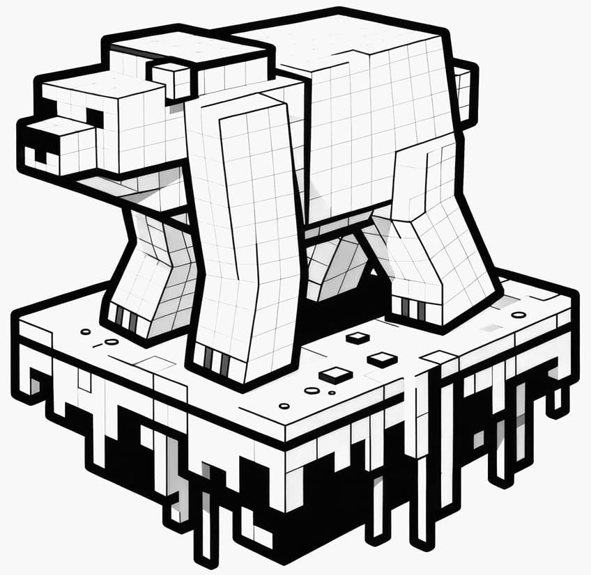 minecraft coloring page 32