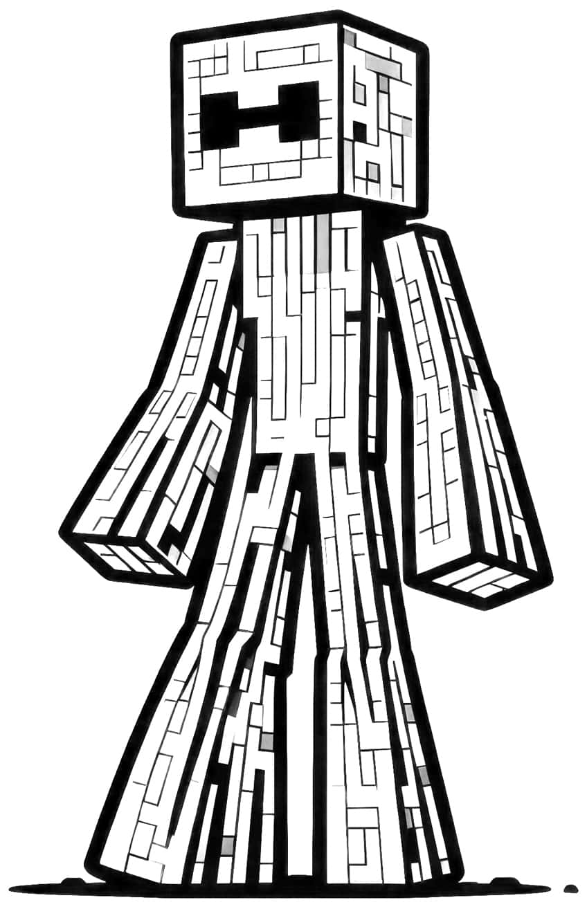 minecraft coloring page 36